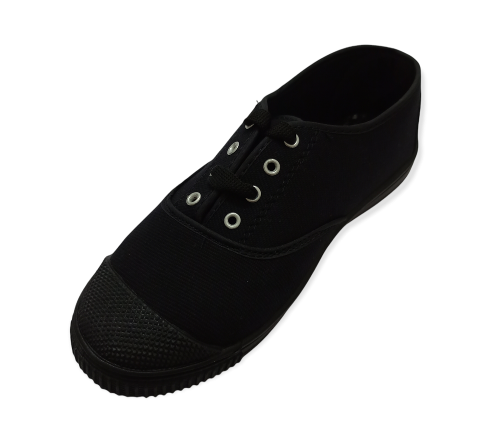 School Tennis Shoes - Black