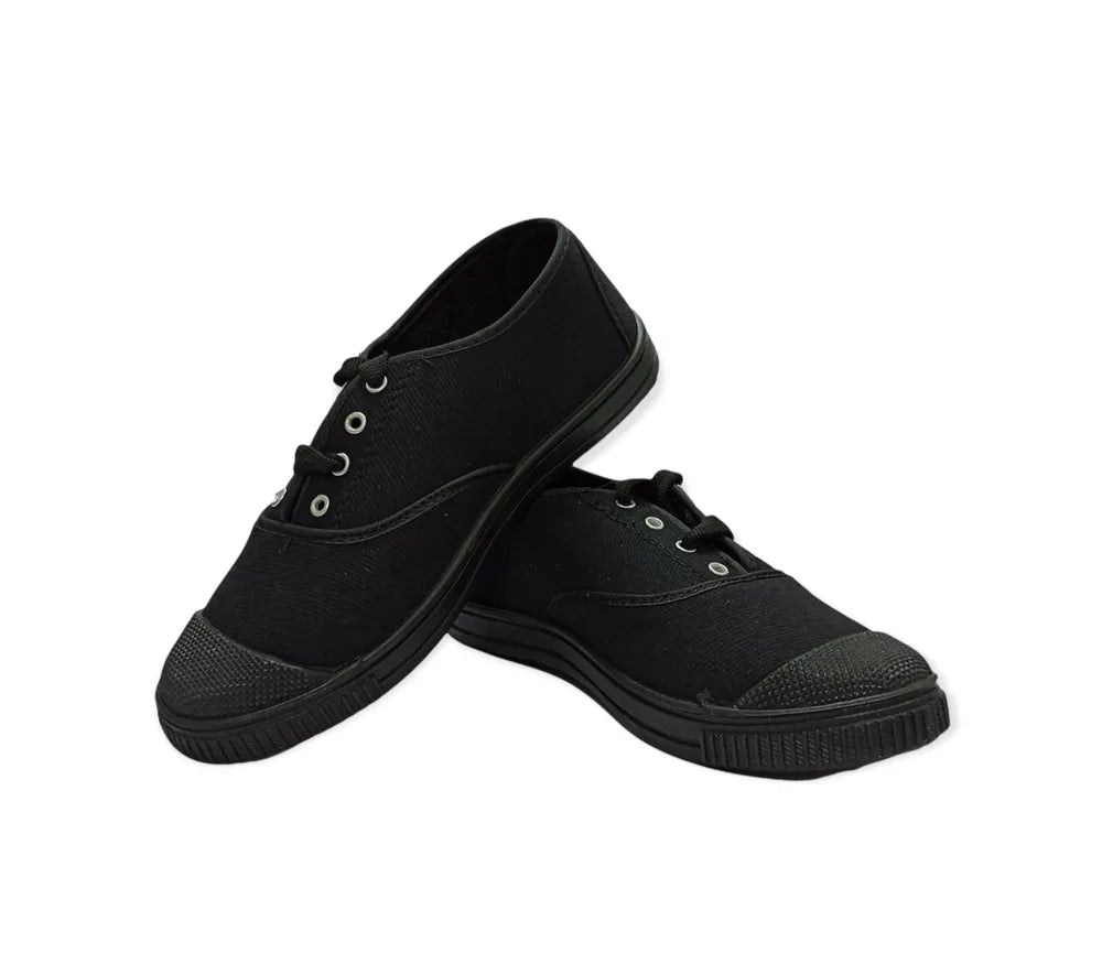 School Tennis Shoes - Black